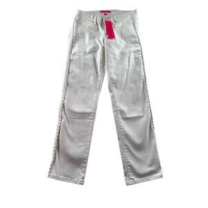 Lilly Pulitzer South Ocean Slim Crop Jeans 6 Resort White Preppy NWT